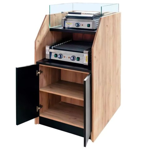 Stanowisko do Hot-Dogów Dąb Kraft 700x800x1430mm Stanowisko do Hot-Dogów Dąb Kraft 700x800x1430mm