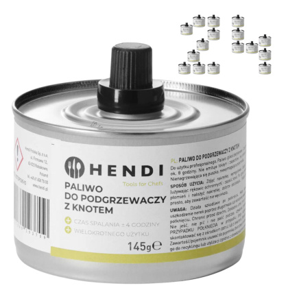 24x Pasta Do Podgrzewacza Z Knotem Puszka 145g Hendi 193693