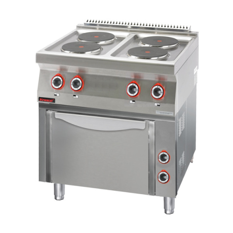 Kuchnia Elektryczna Z Piekarnikiem 4x2,6kW + 3,5kW Kromet 700.Ke-4/Pe-1