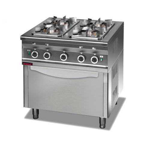 Kuchnia Gazowa Gazowa Piekarnik 1x2,5kW+3x3,5kW+4,5kW Kromet 000.Kg-4s/Pg-1