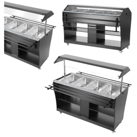 Bufet do Potraw GN 1/1 230V/2000W 30-90 St. C 1490x765x1370 Hendi 274064