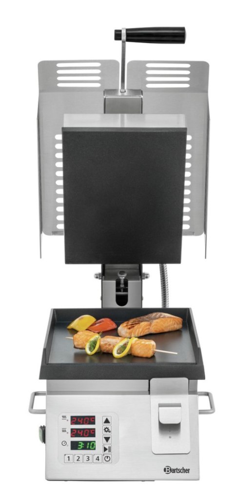Grill Kontaktowy Elektryczny Gładki 2000W Bartscher 370211