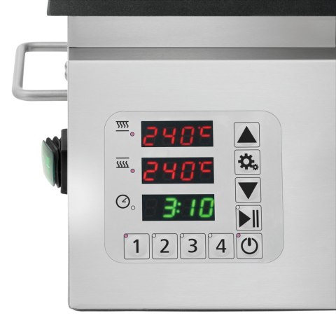 Grill Kontaktowy Elektryczny Gładki 2000W Bartscher 370211