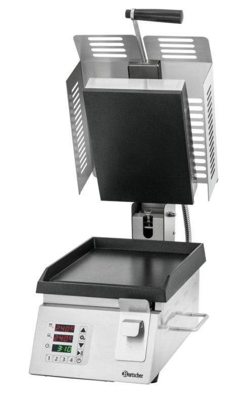 Grill Kontaktowy Elektryczny Gładki 2000W Bartscher 370211
