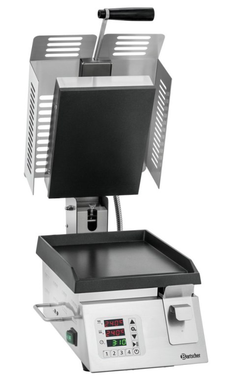 Grill Kontaktowy Elektryczny Gładki 2000W Bartscher 370211
