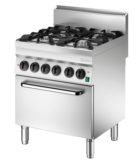 Kuchnia gazowa seria 650 szerokość 700 mm 4-palnikowa Bartscher 1151243