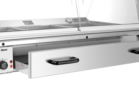 Witryna grzewcza GN3110-R profesjonalna lada grzewcza gastronomiczna Bartscher 305068
