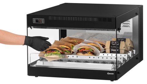 Witryna grzewcza na przekąski 590x790x405 mm profesjonalna gastronomiczna Bartscher 305069