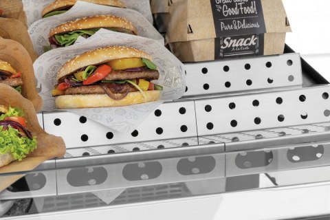 Witryna grzewcza na przekąski 590x790x405 mm profesjonalna gastronomiczna Bartscher 305069
