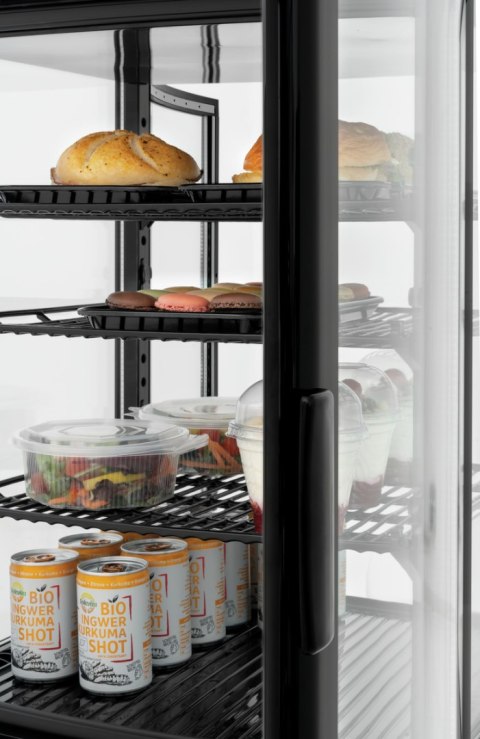 Witryna Chłodnicza Mini 75L Czarna 425x425x915mm Bartscher 700387