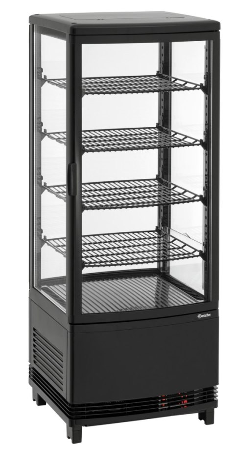 Witryna Chłodnicza Mini 98L Czarna 425x425x1090mm Bartscher 700698