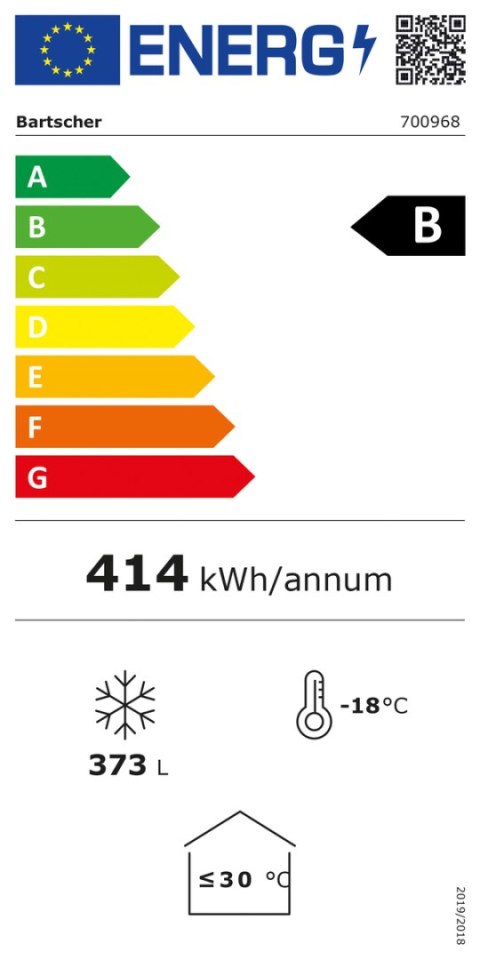 Zamrażarka Skrzyniowa 391L 1300x720x835mm Bartscher 700968