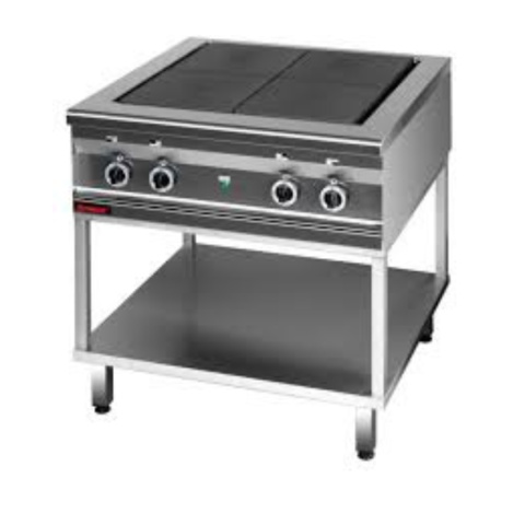 Kuchnia Elektryczna (Top) 800mm 4x4,0 kW Na Podstawie Kromet 000.Kez-4u.T