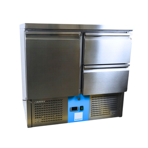 Stół Chłodniczy 1-drzwiowy, 2-szufladowy 240L 900x700x876mm S901-2D