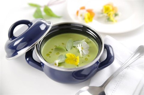 Garnek do Zup i Sosów z Pokrywką Niebieski 0,5l 115x95mm Hendi 625804