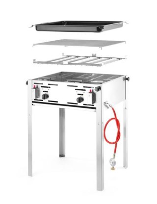Grill Gazowy Master Maxi 11,6 kW 650x540x840 Hendi 154717
