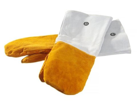 Rękawice do Grilla Odporne na Ciepło Skórzane 2 Sztuki 460mm Hendi 556658