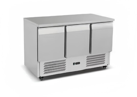 Stół Chłodniczy 3-drzwiowy 298L 1382x700x875mm DBS1300B