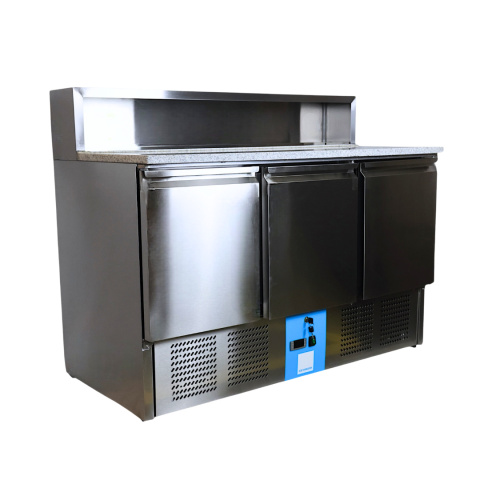 Stół Chłodniczy do Pizzy 3-drzwiowy 368L 1365x700x1075mm PS903