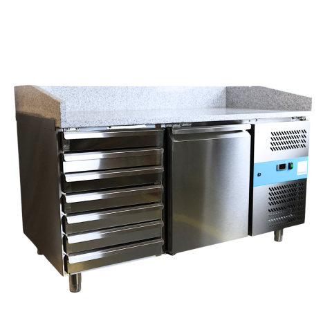 Stół Chłodniczy do Pizzy z Drzwiami i Szufladami 190L 1515x800x1000mm PZ1610TN