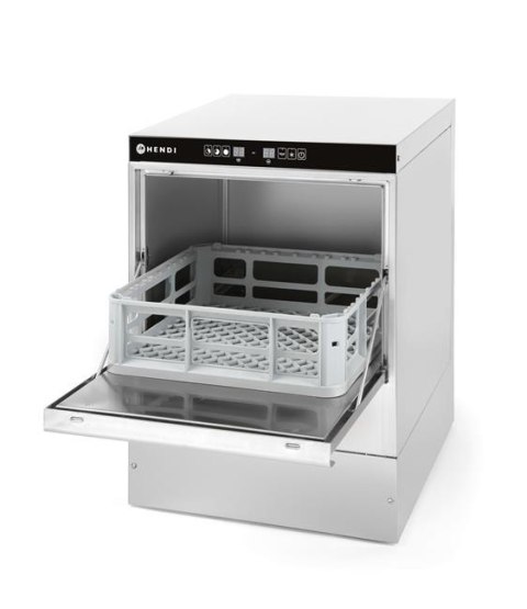 Zmywarka Gastronomiczna 230V Do Szkła 40x40 Elektroniczna Z Dozownikami i Pompą Hendi 230268