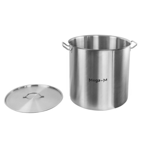 Garnek wysoki inox z pokrywką 130l 55x55 cm MM-B100111