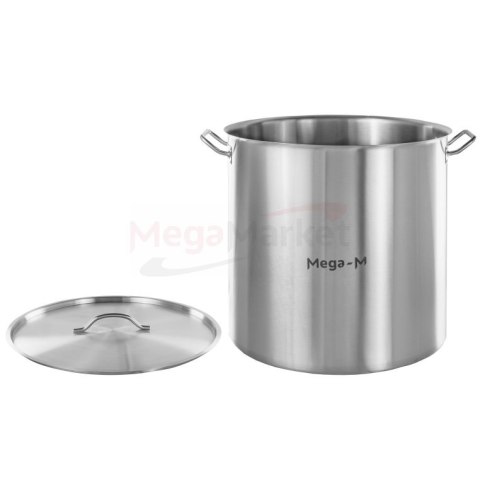 Garnek wysoki inox z pokrywką 130l 55x55 cm MM-B100111