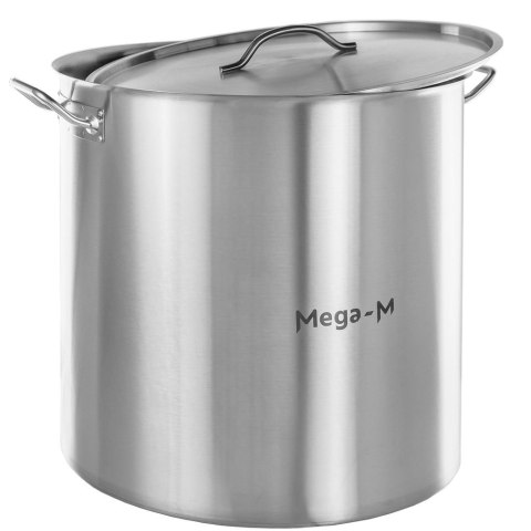 Garnek wysoki inox z pokrywką 130l 55x55 cm MM-B100111