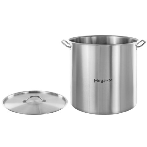 Garnek wysoki inox z pokrywką 130l 55x55 cm MM-B100111