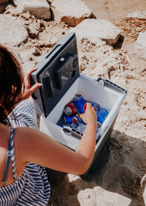 Lodówka turystyczna elektryczna 28l przenośna chłodziarka MTP003553