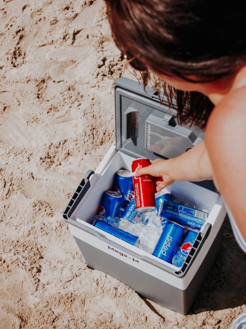 Lodówka turystyczna elektryczna 28l przenośna chłodziarka MTP003553