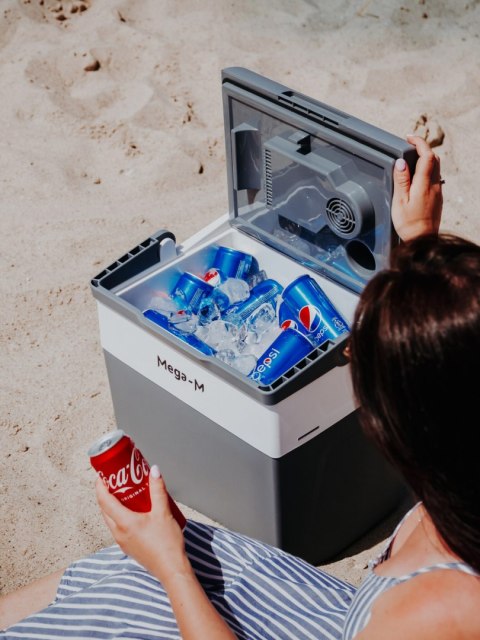 Lodówka turystyczna elektryczna 28l przenośna chłodziarka MTP003553