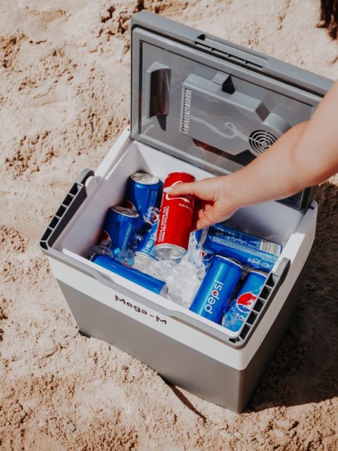 Lodówka turystyczna elektryczna 28l przenośna chłodziarka MTP003553