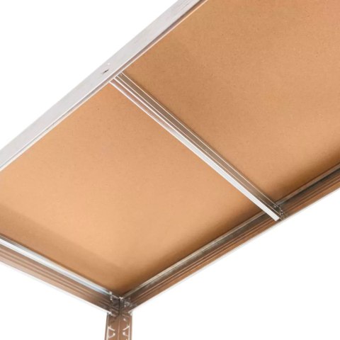 Regał magazynowy Basic 160x80x40 4 półki MDF 175kg ocynk MTP000045