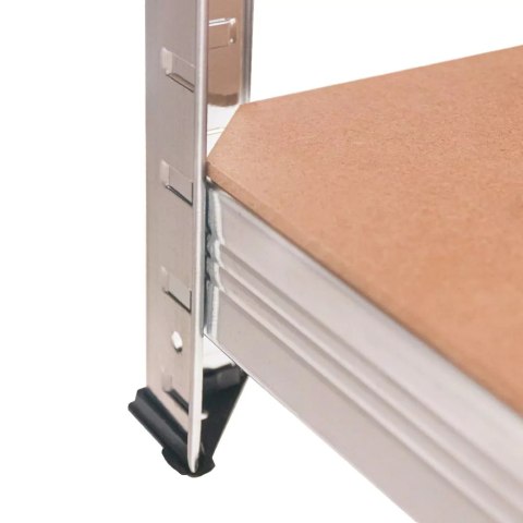 Regał magazynowy Basic 160x80x40 4 półki MDF 175kg ocynk MTP000045