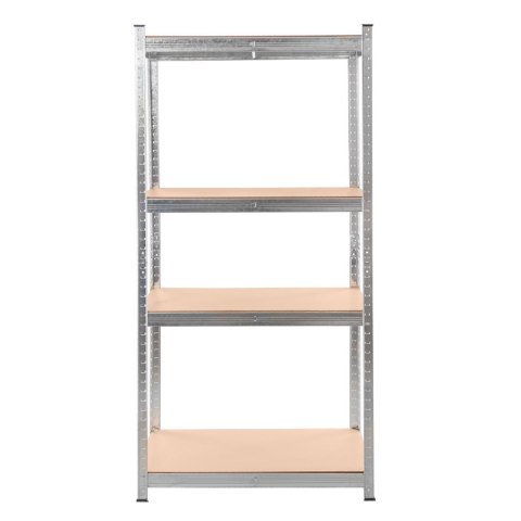 Regał magazynowy Basic 160x80x40 4 półki MDF 175kg ocynk MTP000045