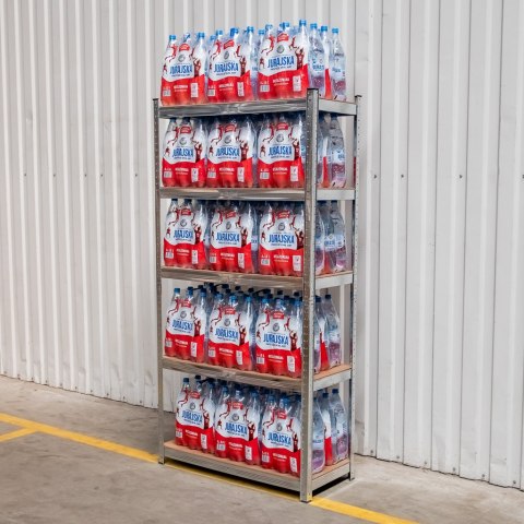 Regał magazynowy Basic 180x90x40 5 półek MDF 175kg ocynk MTP000047