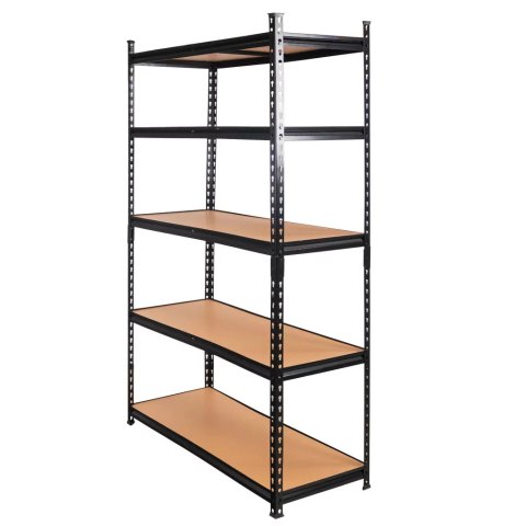Regał magazynowy Pro Loft 180x120x45 5 półek MDF 275kg czarny MTP000056
