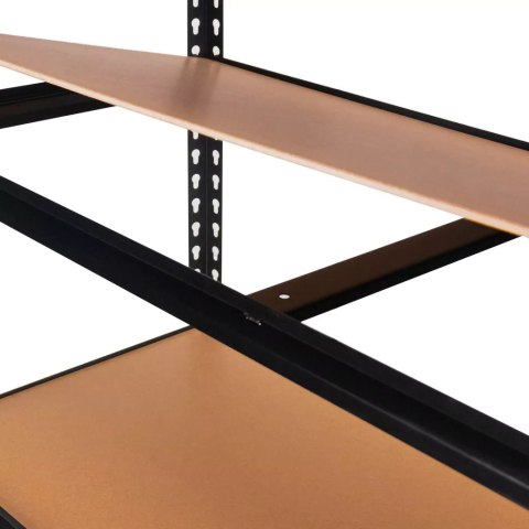 Regał magazynowy Pro Loft 180x120x45 5 półek MDF 275kg czarny MTP000056