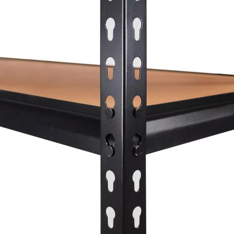 Regał magazynowy Pro Loft 180x120x45 5 półek MDF 275kg czarny MTP000056