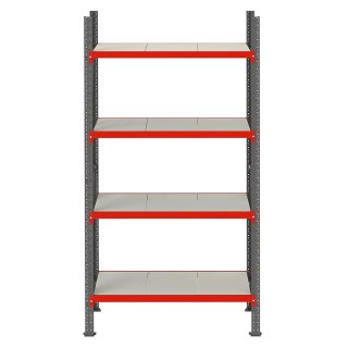 Regał metalowy magazynowy Fortis 4 półki H200 L167 G50 bazowy MPP000002