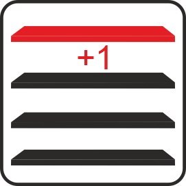 Regał metalowy magazynowy Fortis 4 półki H200 L167 G50 bazowy MPP000002