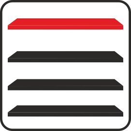 Regał metalowy magazynowy Fortis 4 półki H200 L167 G50 bazowy MPP000002