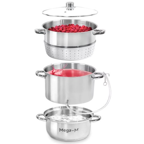 Sokownik parowy 8l stal nierdzewna do przetworów MTP003663