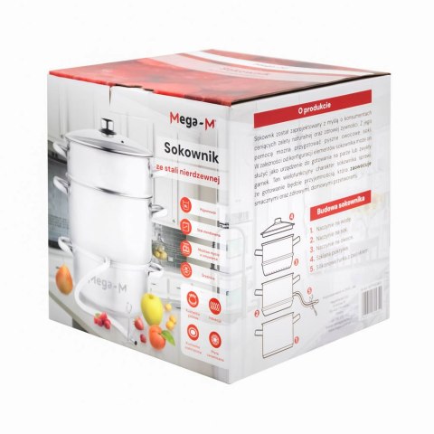 Sokownik parowy 8l stal nierdzewna do przetworów MTP003663