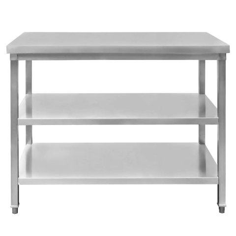 Stół centralny 2 półki 100x60x85 stal nierdzewna MTP001765