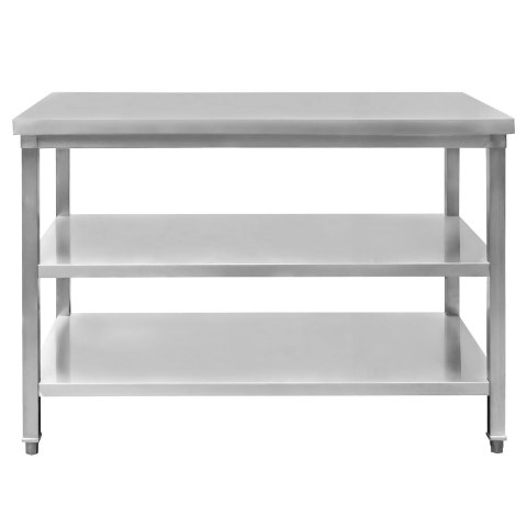 Stół gastronomiczny centralny 2 półki 120x70x85 inox MTP001770