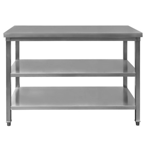 Stół gastronomiczny centralny 2 półki 120x70x85 inox MTP001770