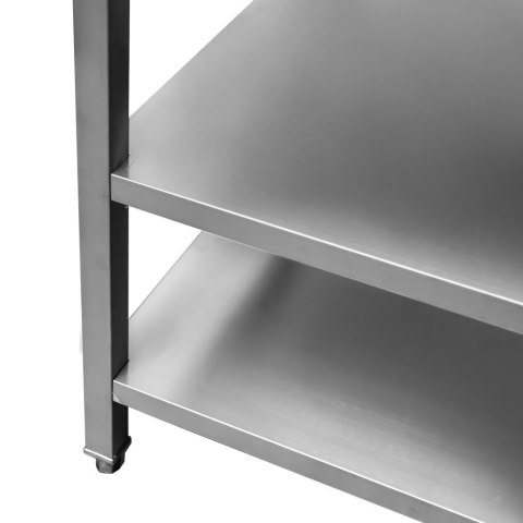 Stół gastronomiczny centralny 2 półki 120x70x85 inox MTP001770