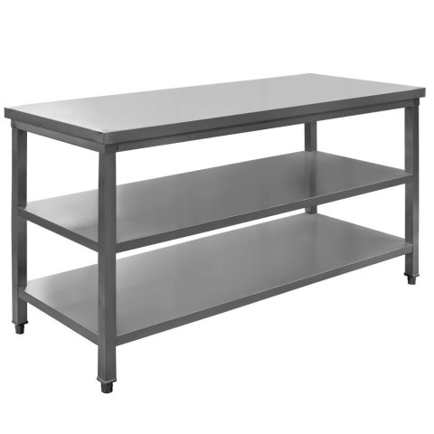 Stół gastronomiczny centralny 2 półki 150x60x85 inox MTP001767